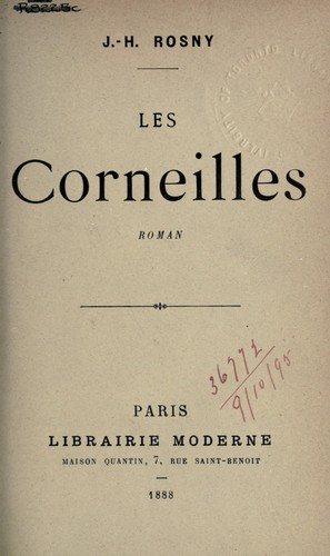 Les Corneilles by J.-H Rosny cover