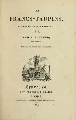 Les francs-taupins by P. L. Jacob cover