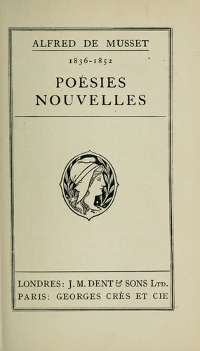 Poésies nouvelles, 1836-1852