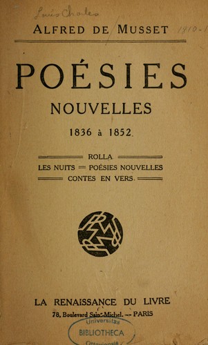 Poésies nouvelles