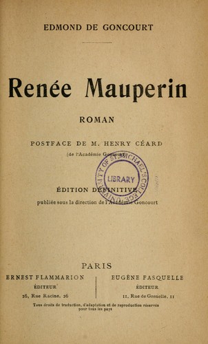 Renée Mauperin