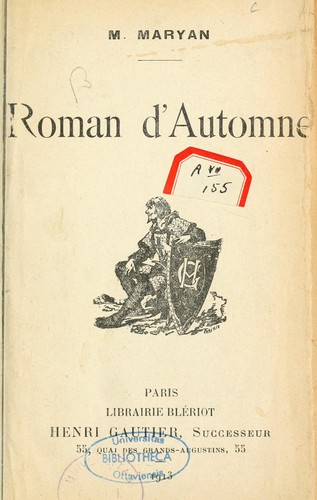 Roman d'Automne by M. Maryan cover