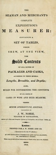 The Seaman and Merchant's complete expeditious measurer