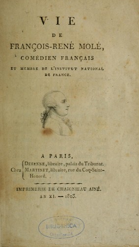 Vie de François-René Molé