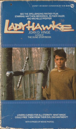 Ladyhawke by Joan D. Vinge, Dale Brown, Dale Brown cover