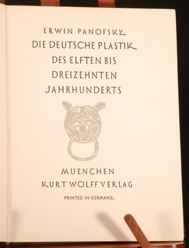 Die deutsche Plastik des elften bis dreizehnten Jahrhunderts by Erwin Panofsky cover