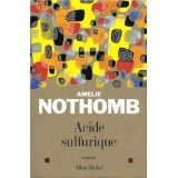 Acide sulfurique by Amélie Nothomb cover