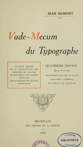 Vade-mecum du typographe