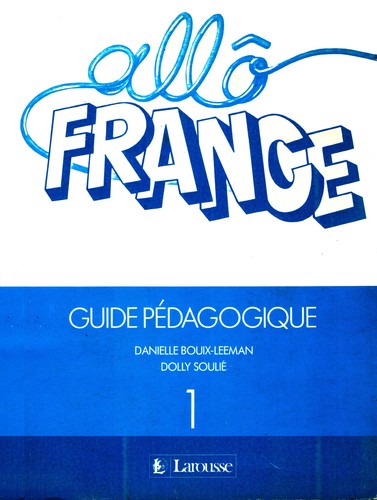 Allô France by Danielle Bouix-Leeman, Dolly Soulié cover