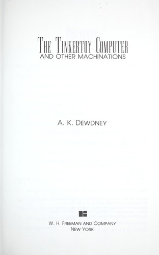 The  Tinkertoy computer and other machinations