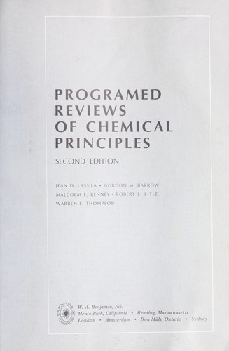 Programed reviews of chemical principles