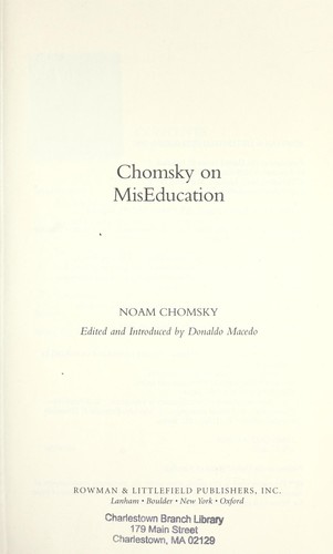 Chomsky on miseducation