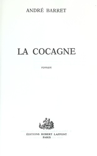 La cocagne by André Barret cover