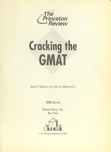 Cracking the GMAT