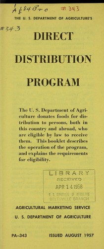 The U.S. Department of Agriculture's direct distribution program