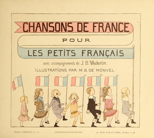 Chansons de France pour les petits Francais by J.-B Weckerlin cover