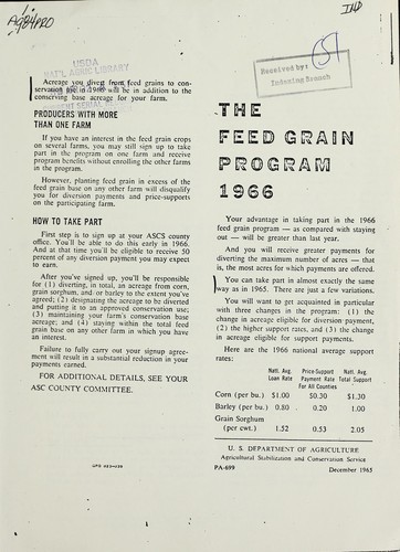 The feed grain program 1966 by  cover