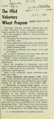 The 1964 voluntary wheat program