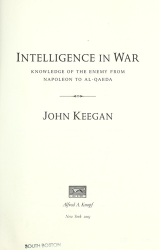 Intelligence in War