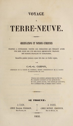 Voyage a Terre-Neuve