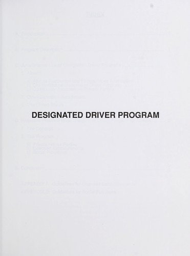 Impaired driving program
