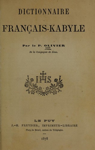 Dictionnaire français-kabyle