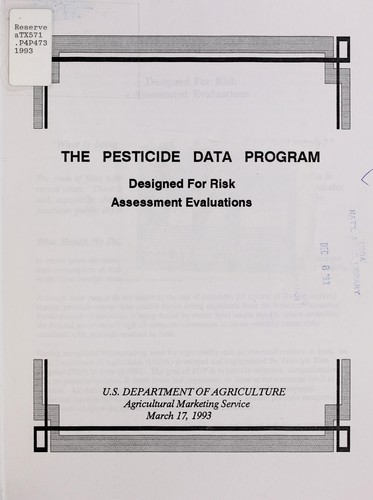 The Pesticide Data Program