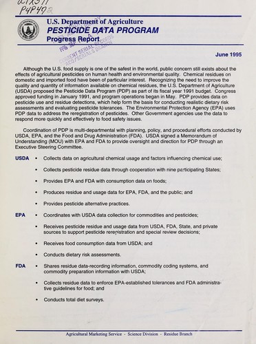 Pesticide data program