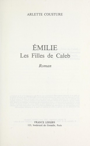 Emilie by Arlette Cousture cover