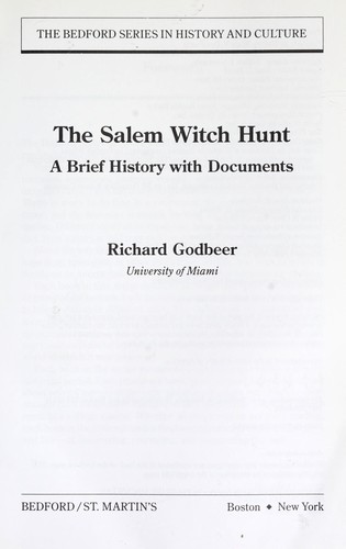 The Salem witch hunt