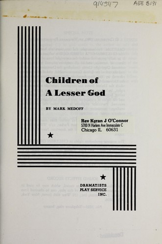 Children of a lesser god