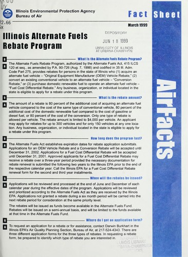 Illinois Alternate Fuels Rebate Program