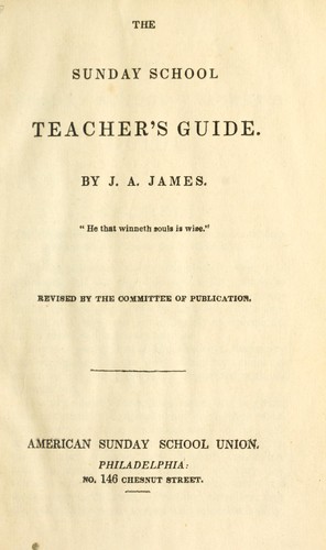 The Sunday school teacher's guide