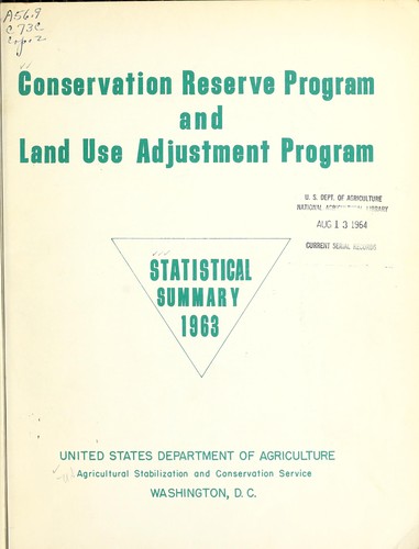 Conservation reserve program and land use adjustment program