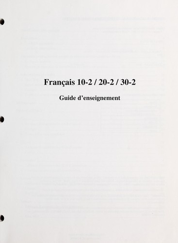 Français 10-2/20-2/30-2