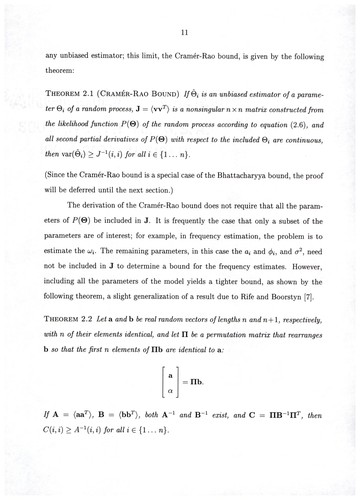 Improving the computational efficiency of subspace algorithms for frequency estimation of sinusoidal signals by Thomas Henry Wallace cover