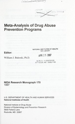 Meta-analysis of drug abuse prevention programs