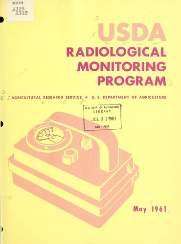USDA radiological monitoring program