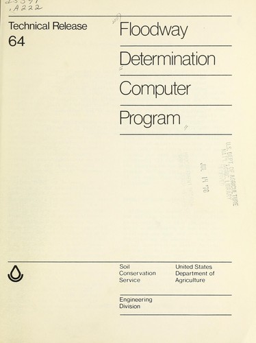 Floodway determination computer program