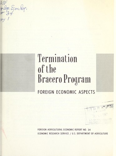 Termination of the bracero program