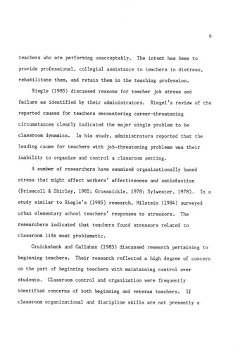 A study of Florida teacher assistance programs