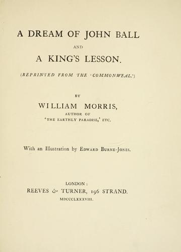 A dream of John Ball and A king's lesson
