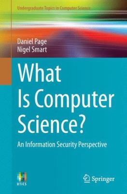 What Is Computer Science An Information Security Perspective