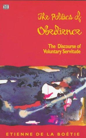 Le discours de la servitude volontaire by Étienne de La Boétie cover