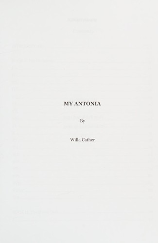My Ántonia