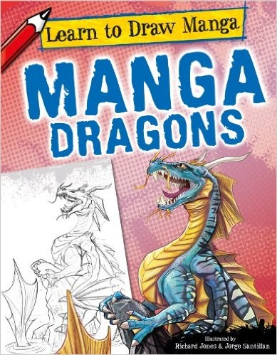 Manga dragons by Richard Jones cover