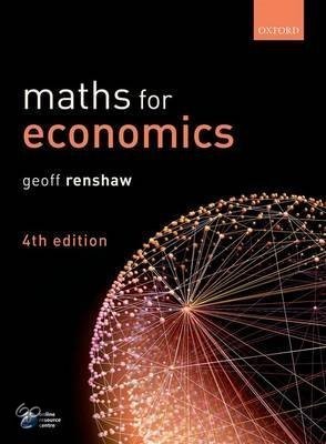 MATHS FOR ECONOMICS
