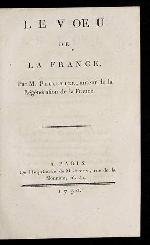 Le voeu de la France by Henri-Franc ʹois Pelletier cover