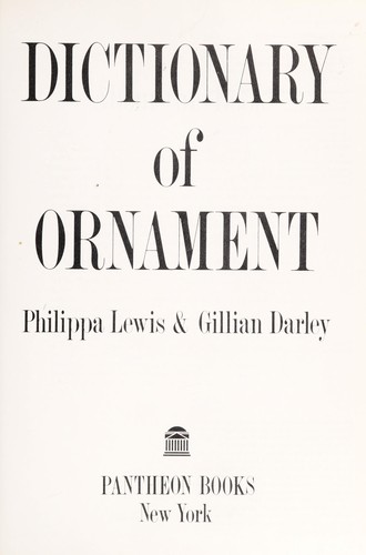 Dictionary of ornament