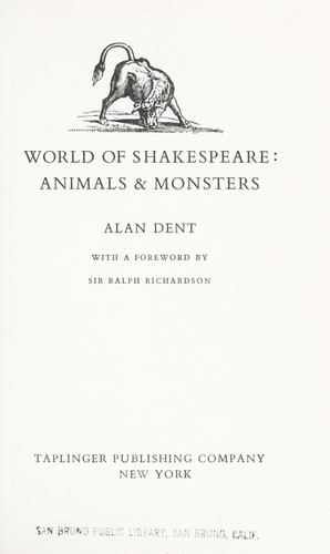 World of Shakespeare: animals & monsters